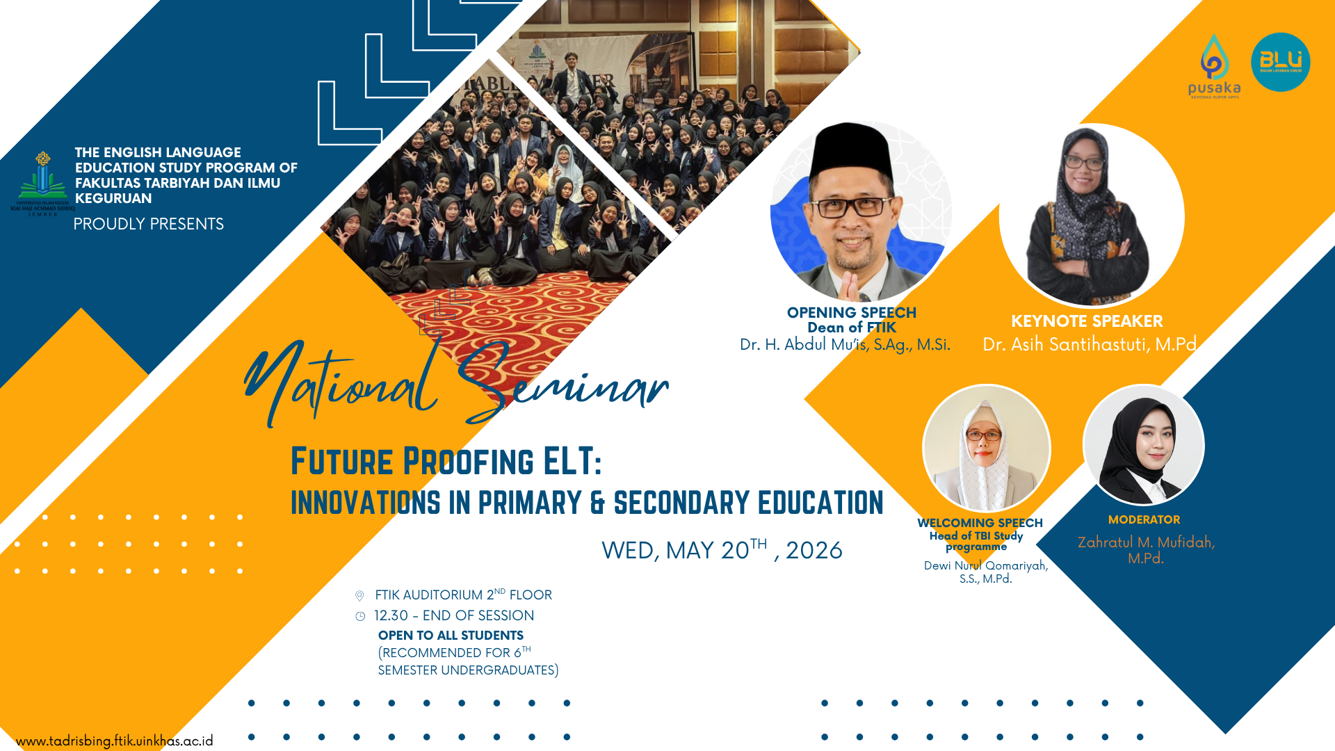 Seminar Nasional TBI Bahas Inovasi ELT untuk Pendidikan Dasar dan Menengah Bagi Calon Guru